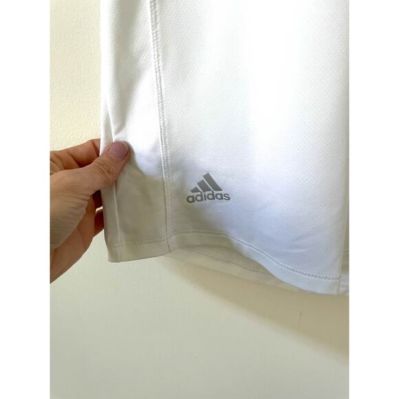 Adidas Short Sleeve Crew Neck UPF 50 Performance Shirt Top White Size Large NEW - Picture 6 of 10